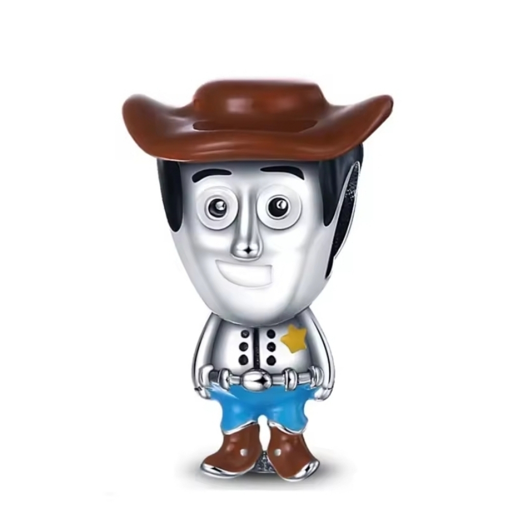 New 925 Silver Charm Disney Toy Story Woody toddler for Pandora jewelry bracelet